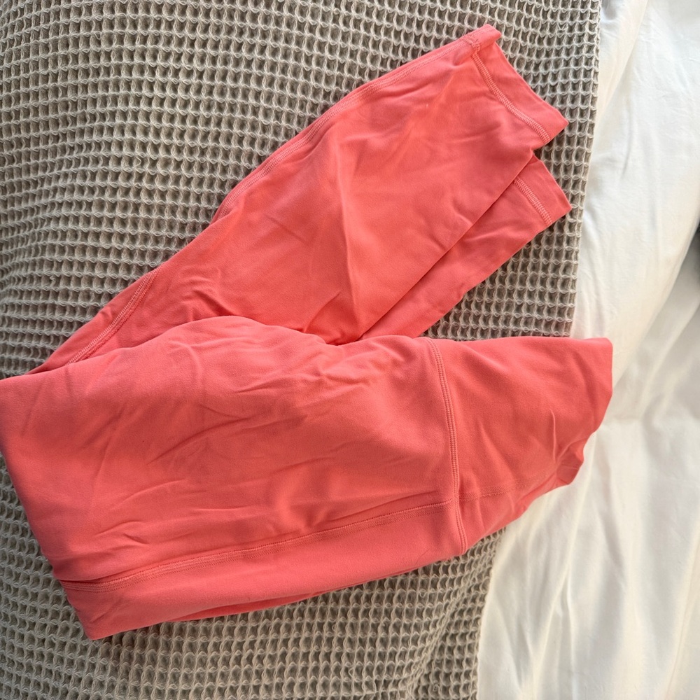 Coral Leggings Lululemon Size 4